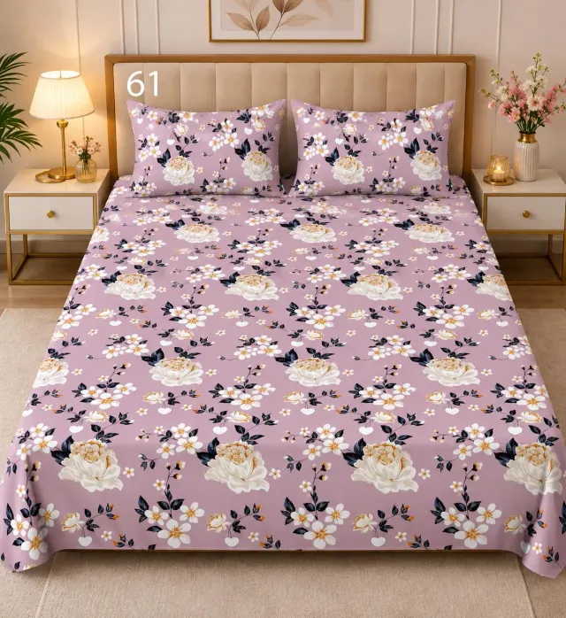 Lilac Posy Bedsheet Set