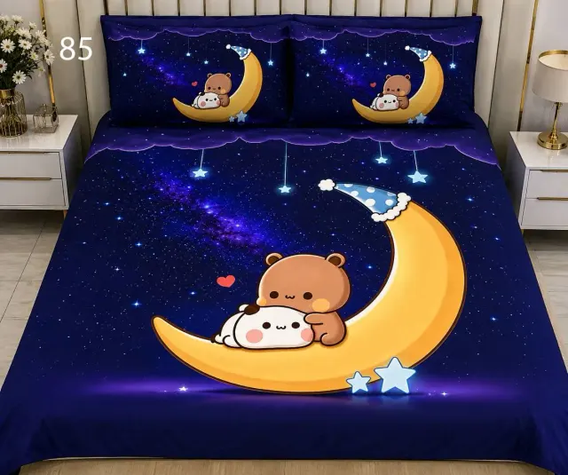 Moonlight Teddy Bedsheet Set