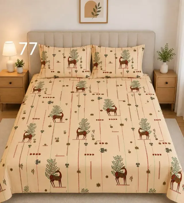 Deer Forest Bedsheet Set