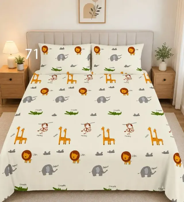 Safari Animals Bedsheet Set