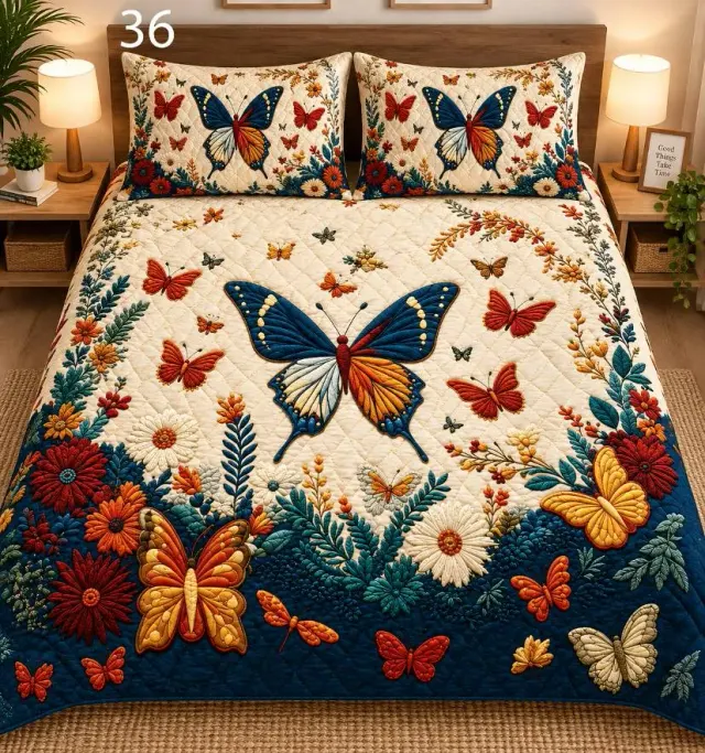 Butterfly Garden Bedsheet Set