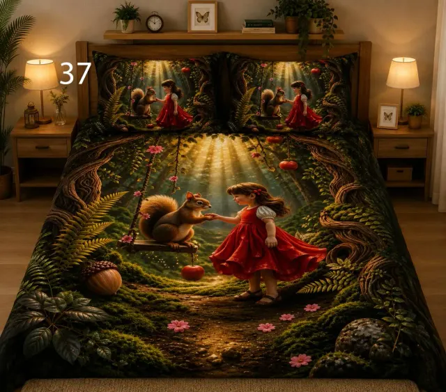 Forest Fairy Tale Bedsheet Set