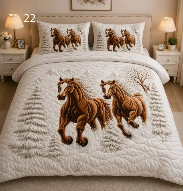 Galloping Horses Bedsheet Set