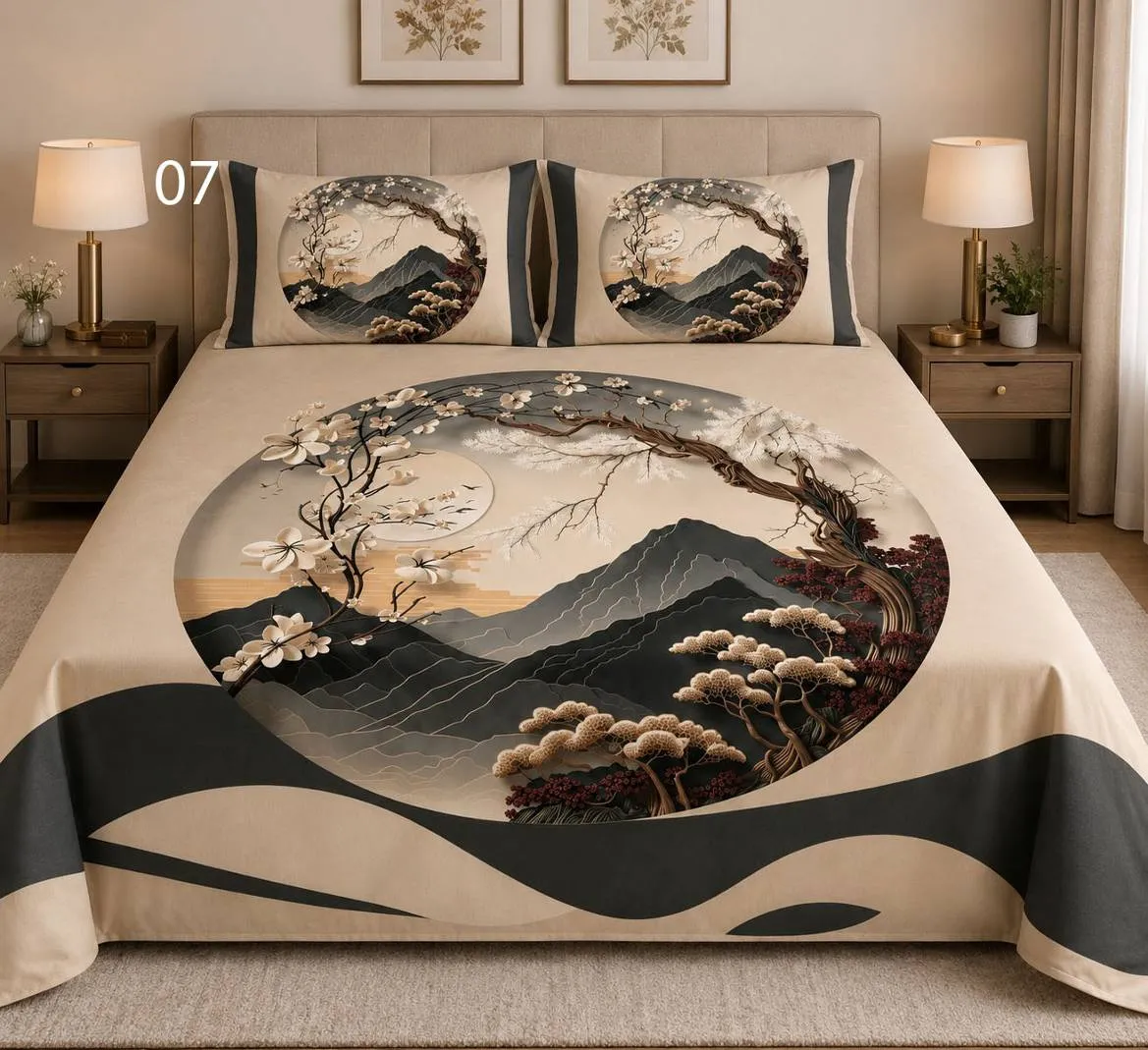 Zen Mountain Bedsheet Set